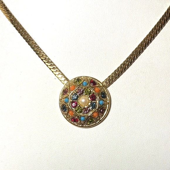 D'Orlan necklace 16" vintage gold tone - Picture 3 of 4
